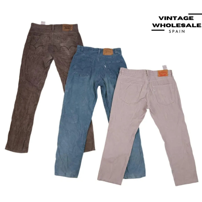 MIX CORDUROY TROUSERS