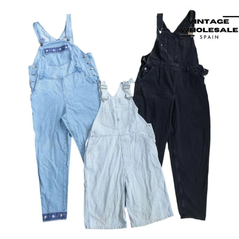 MIX DENIM OVERALLS