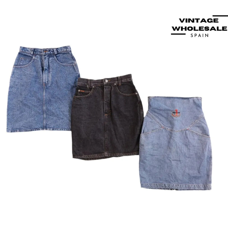MIX DENIM SKIRTS