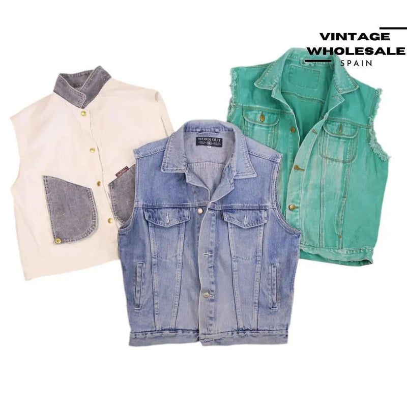 MIX DENIM VESTS