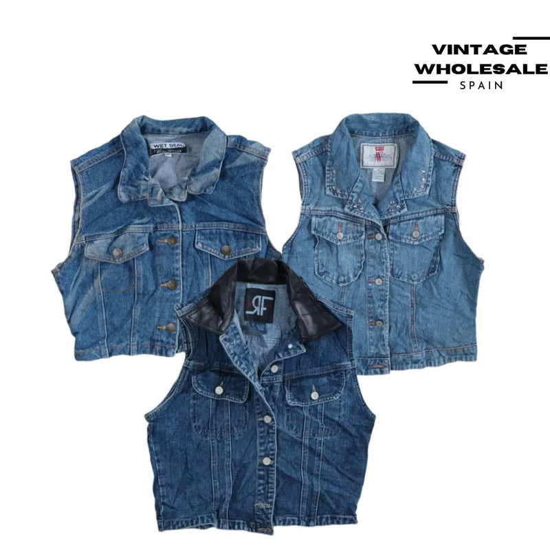 MIX DENIM VESTS