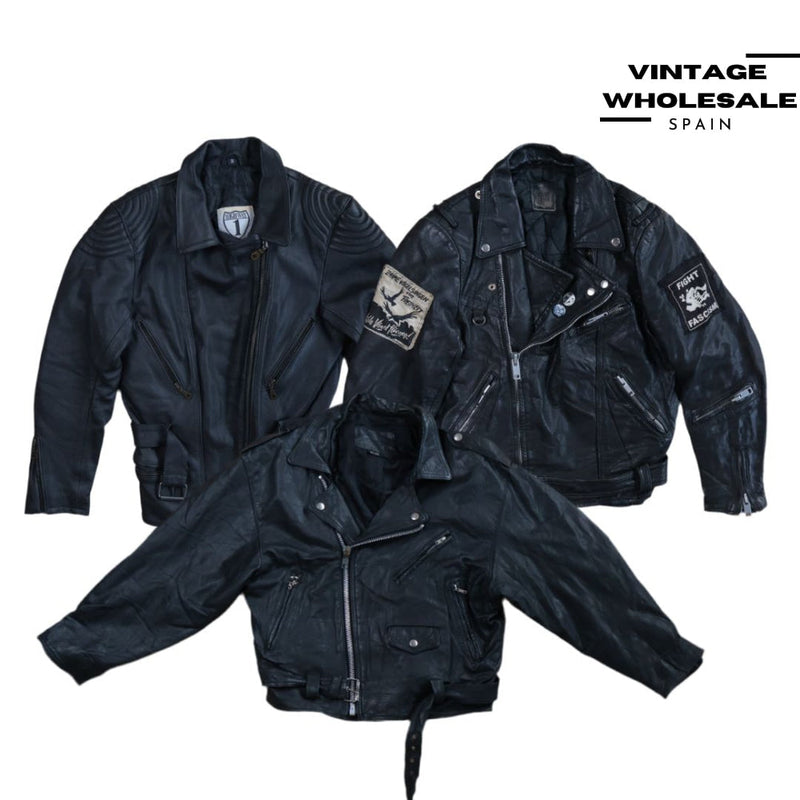 MIX DOUBLE BREASTED LEATHER JACKETS