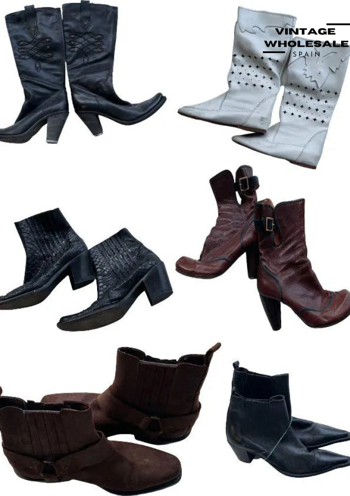 MIX LEATHER BOOTS