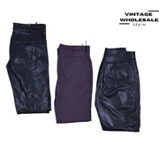 MIX LEATHER PANTS