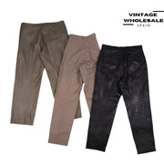 MIX LEATHER PANTS