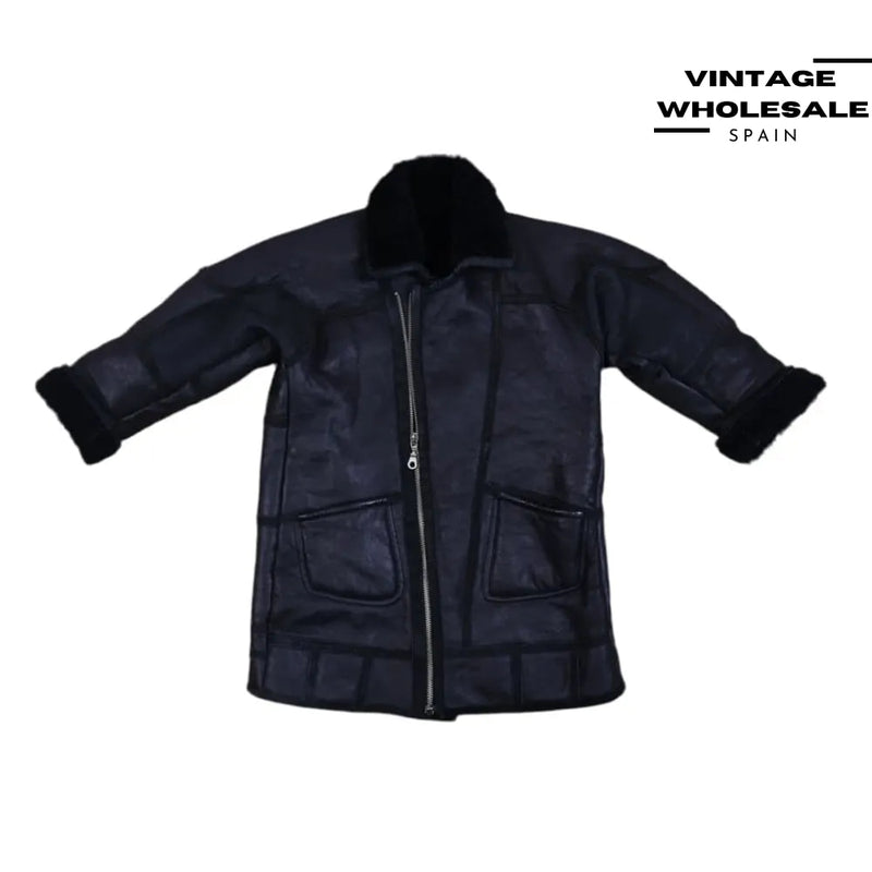 MIX LEATHER SHEARLING COATS