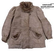 MIX LEATHER SHEARLING COATS