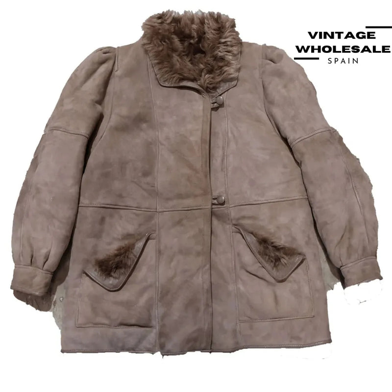 MIX LEATHER SHEARLING COATS