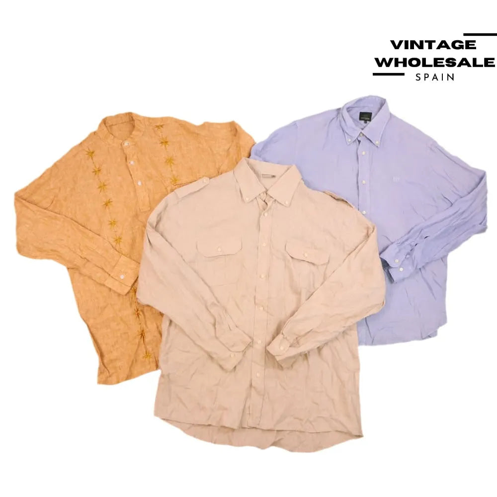 Linen shirts wholesale - Vintage linen shirts