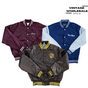 MIX NYLON VARSITY JACKETS