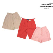 MIX PLEATED SHORTS