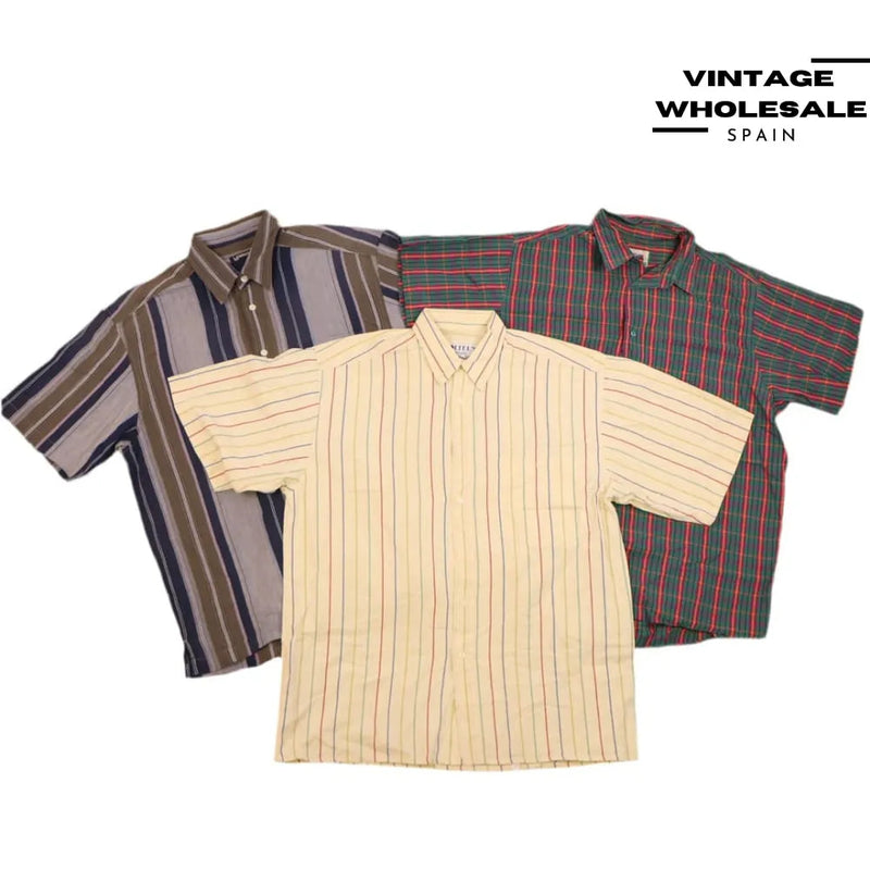 MIX STRIPPED SHORT SLEEVE UNBRANDED SHIRTS