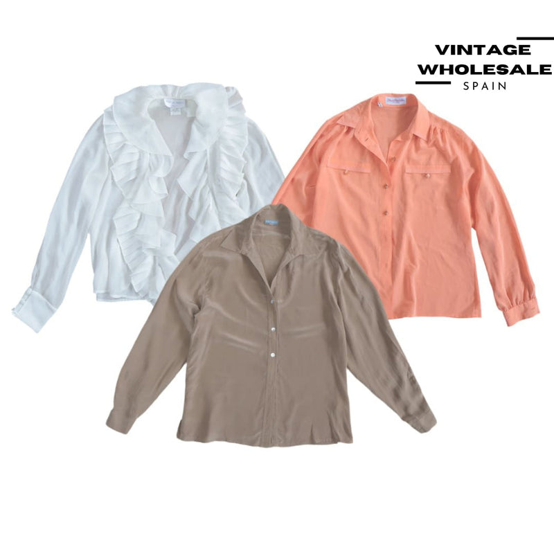 MIX UNICOLOR LONG SLEEVE BLOUSES