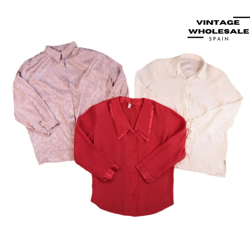 MIX UNICOLOR LONG SLEEVE BLOUSES